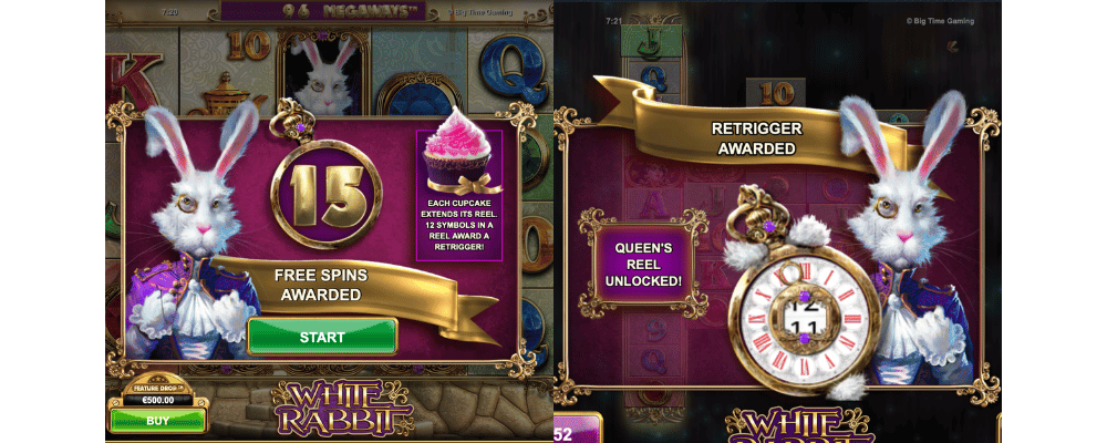 White Rabbit - Free Spins -näkymä